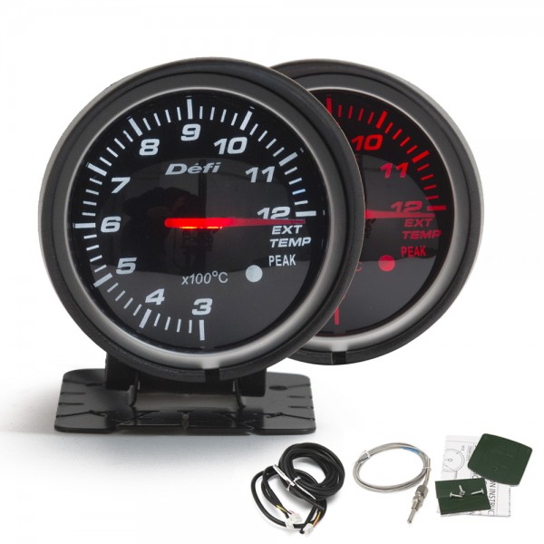 BF 60mm LED Exhaust Gas Temp EXT Gauge Auto Car Motor Gauge with Red